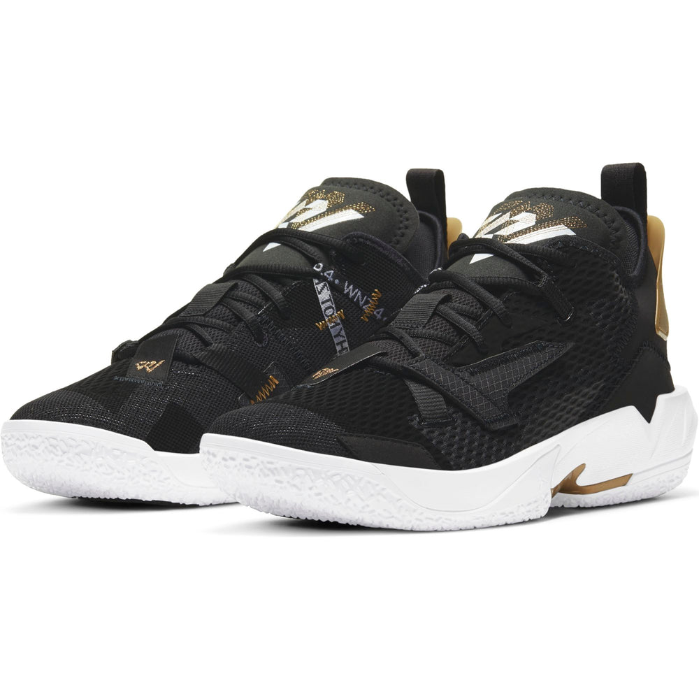 Nike Jordan Basketball Why Not Zer0.4 "Family" Boot/Shoe - Black/White/Metallic Gold NK-CQ4230-001