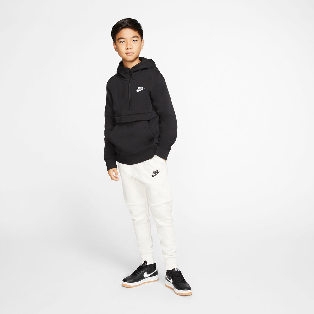 Nike Kids Sportswear Club 1/2 Zip Hoodie - Black/White NK-CQ4297-010