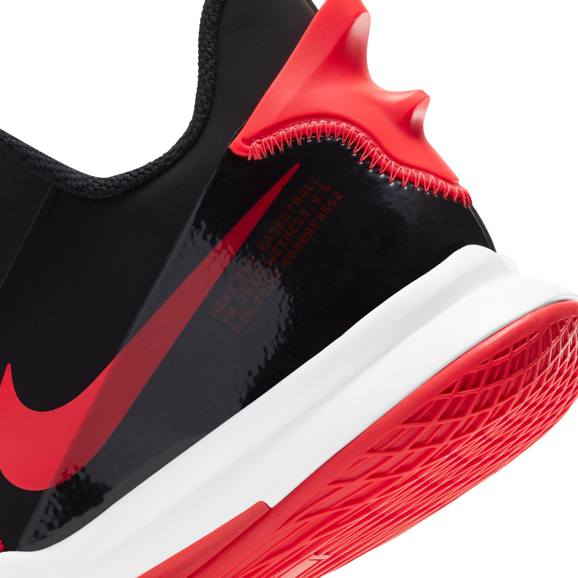 Nike Lebron Witness 5 Basketball Boot/Shoe - Black/Bright Crimson/University Red NK-CQ9380-005