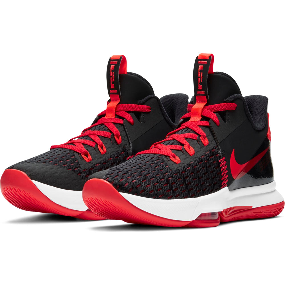Nike Lebron Witness 5 Basketball Boot/Shoe - Black/Bright Crimson/University Red NK-CQ9380-005