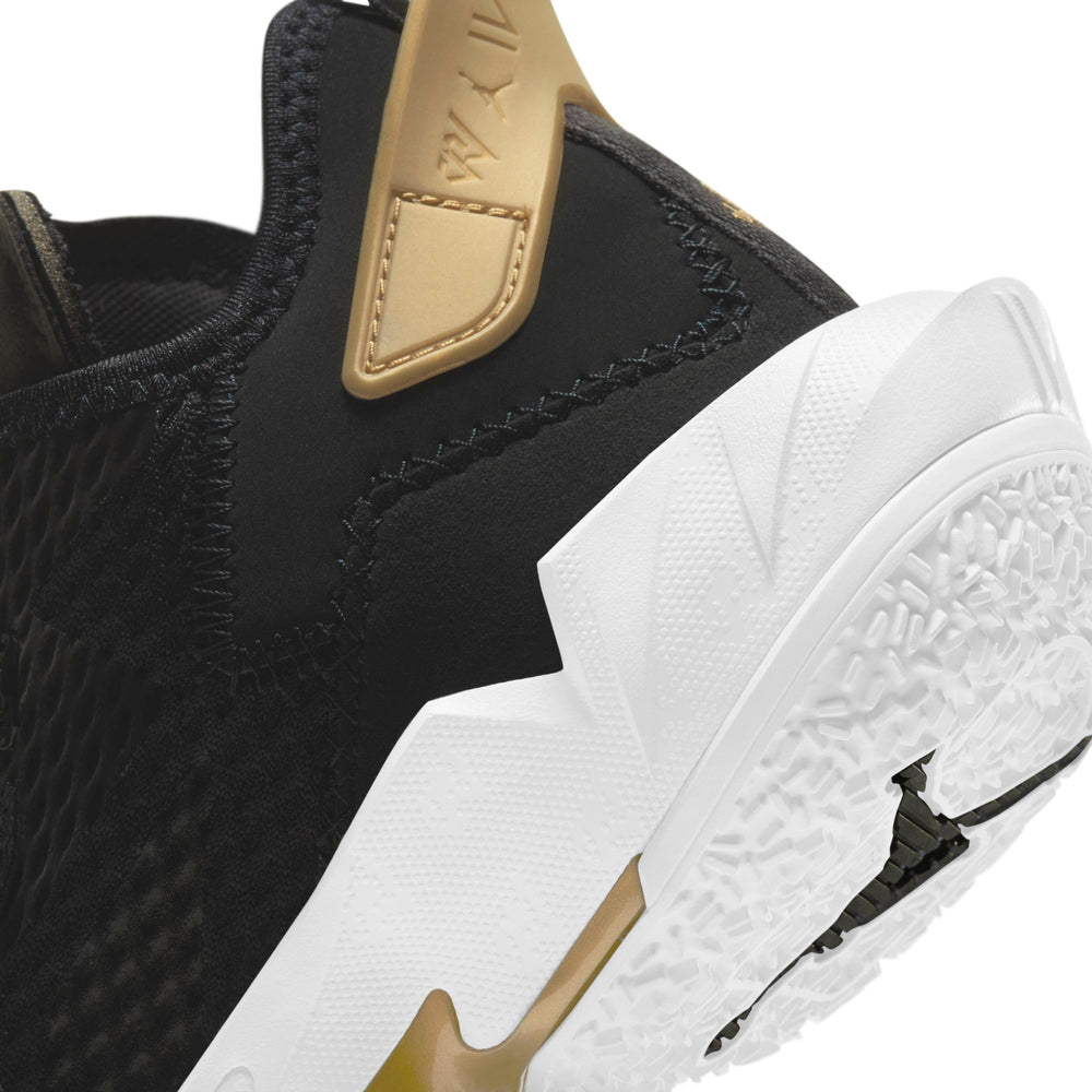 Nike Kids Jordan Basketball Why Not Zer0.4 Basketball Boot/Shoe - Black/White/Metallic Gold NK-CQ9430-001