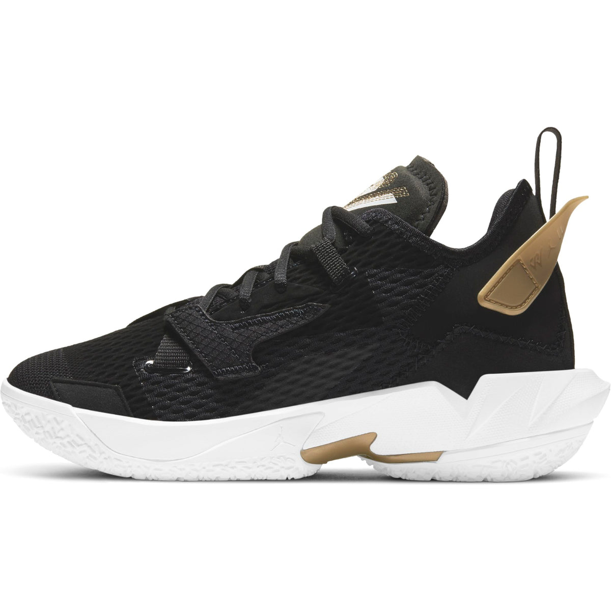 Nike Kids Jordan Basketball Why Not Zer0.4 Basketball Boot/Shoe - Black/White/Metallic Gold NK-CQ9430-001