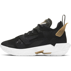Nike Kids Jordan Basketball Why Not Zer0.4 Basketball Boot/Shoe - Black/White/Metallic Gold NK-CQ9430-001