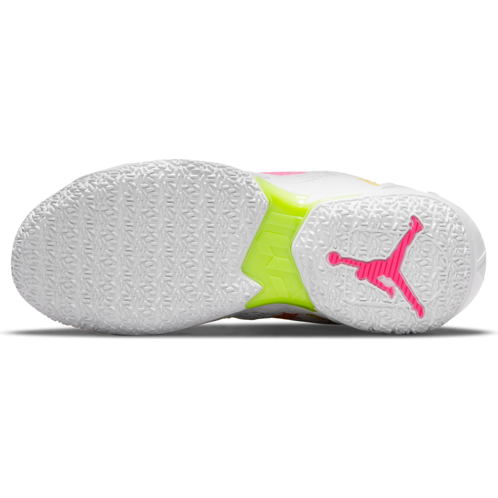 Nike Kids Jordan Basketball Why Not Zer0.4 Basketball Boot/Shoe - White/Citron Pulse/Hyper Pink/Lime Glow NK-CQ9430-102