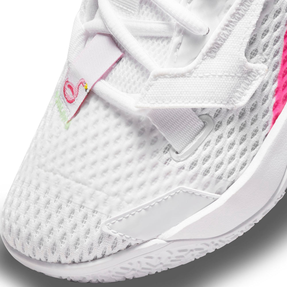 Nike Kids Jordan Basketball Why Not Zer0.4 Basketball Boot/Shoe - White/Citron Pulse/Hyper Pink/Lime Glow NK-CQ9430-102