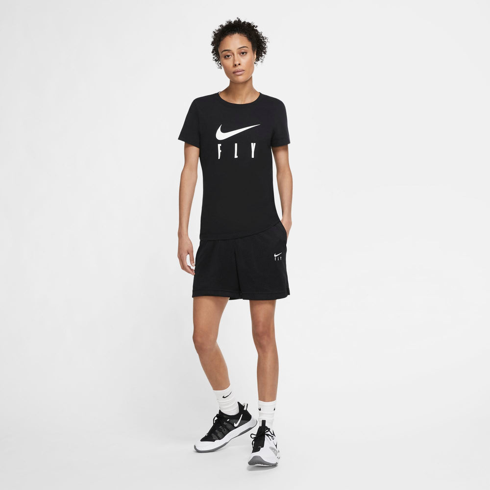 Nike Womens Basketball Swoosh Fly - Black/White NK-CU4573-010
