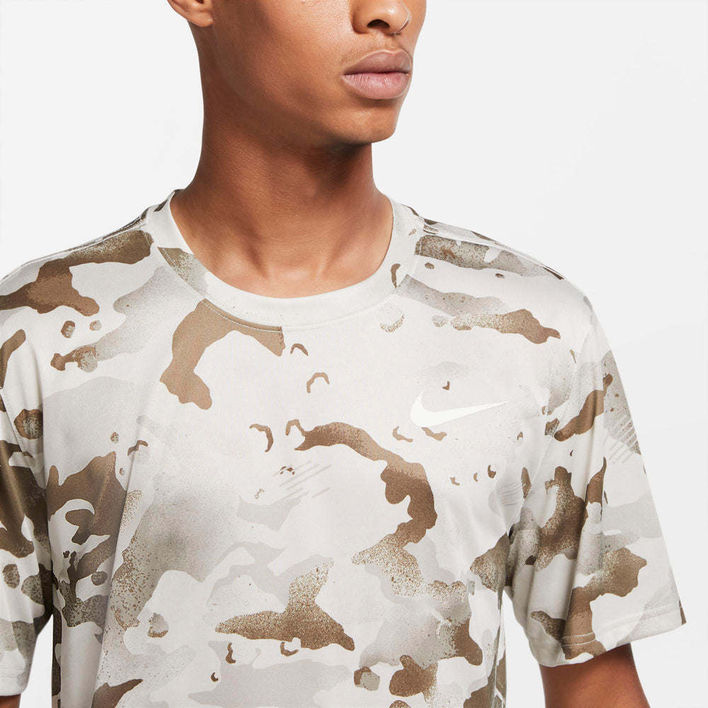 Nike Training Dri-fit Camo Tee - Light Bone/Sail NK-CU8477-072