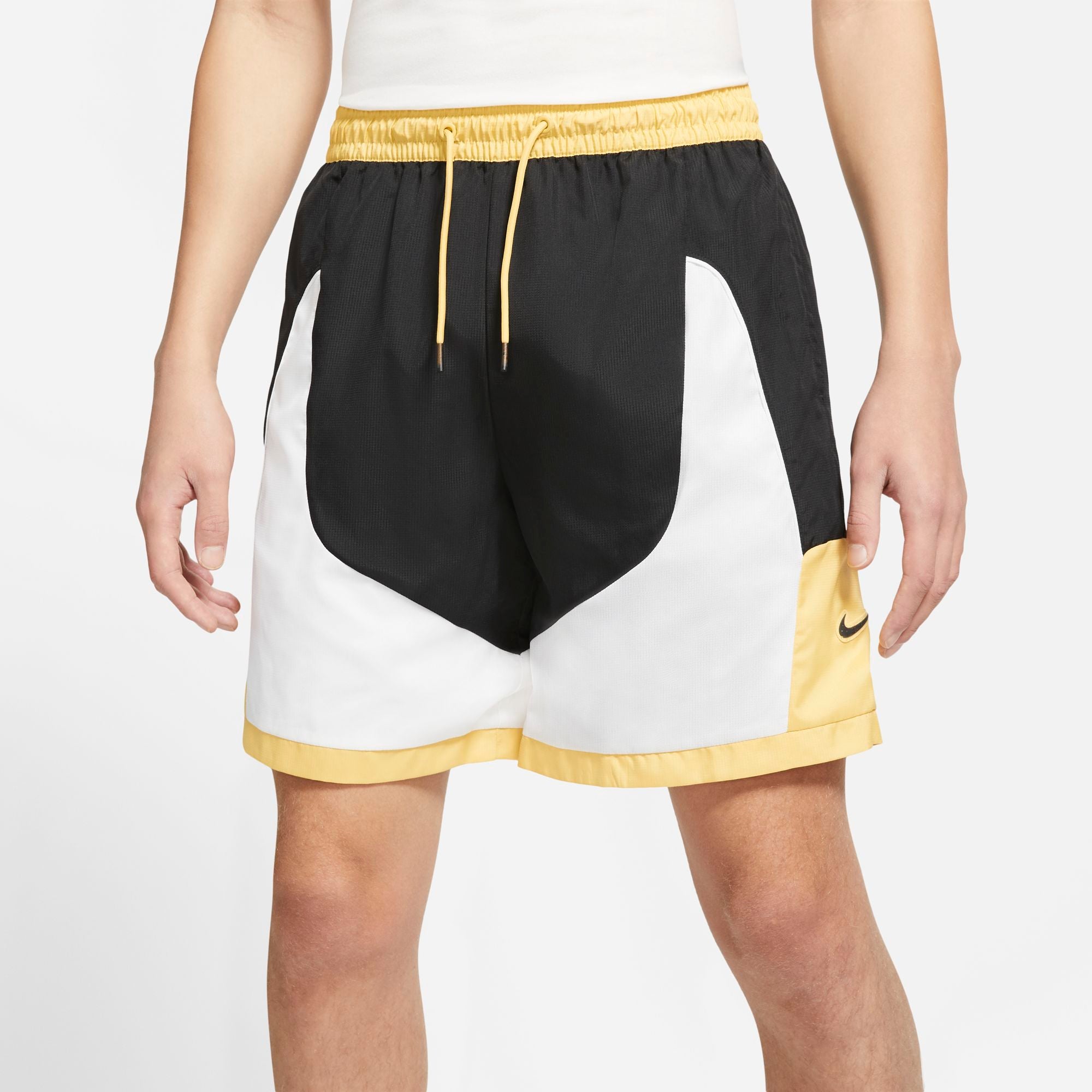 Nike Basketball Throwback Shorts - Black/White/Saturn Gold NK-CV1862-010