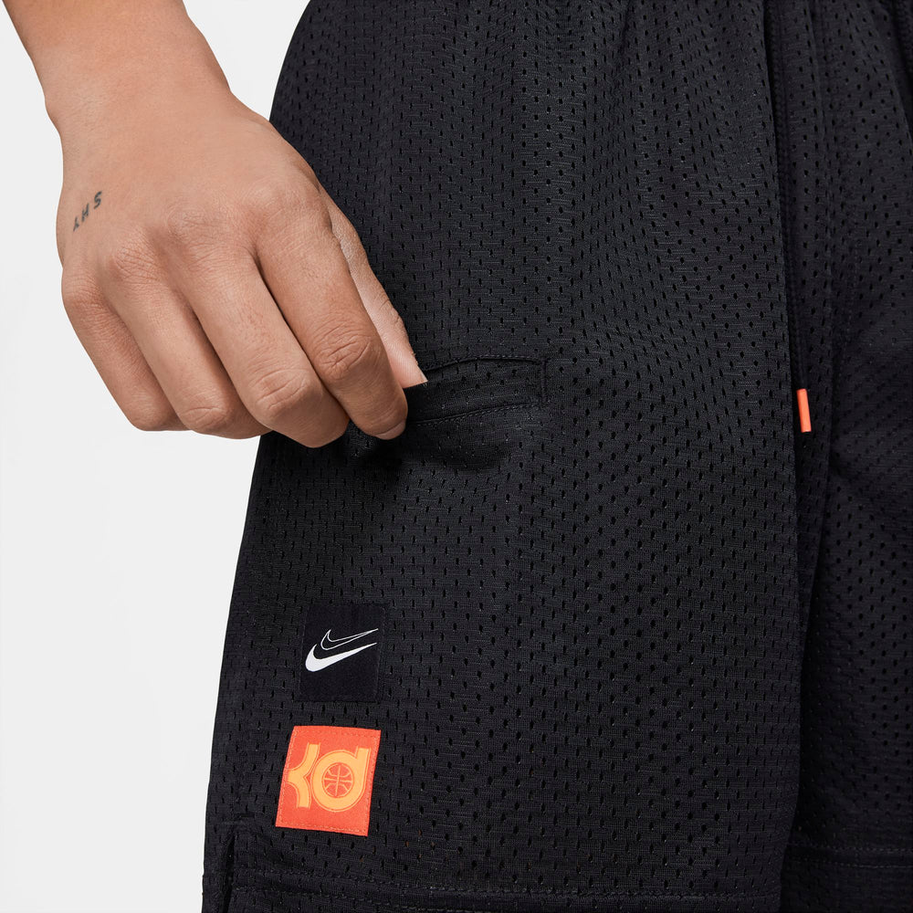 Nike KD Basketball Double Mesh Shorts - Black/Turf Orange/Summit White NK-CV2393-010