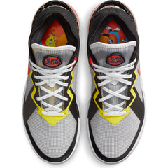 Nike Lebron 18 Low Basketball Shoe - White/Bright Crimson/Black/Yellow Strike NK-CV7562-103