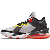 Nike Lebron 18 Low Basketball Shoe - White/Bright Crimson/Black/Yellow Strike NK-CV7562-103