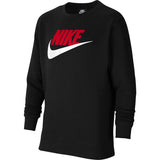 Nike Kids Sportswear Club Fleece Crewneck Sweatshirt - Black/University Red