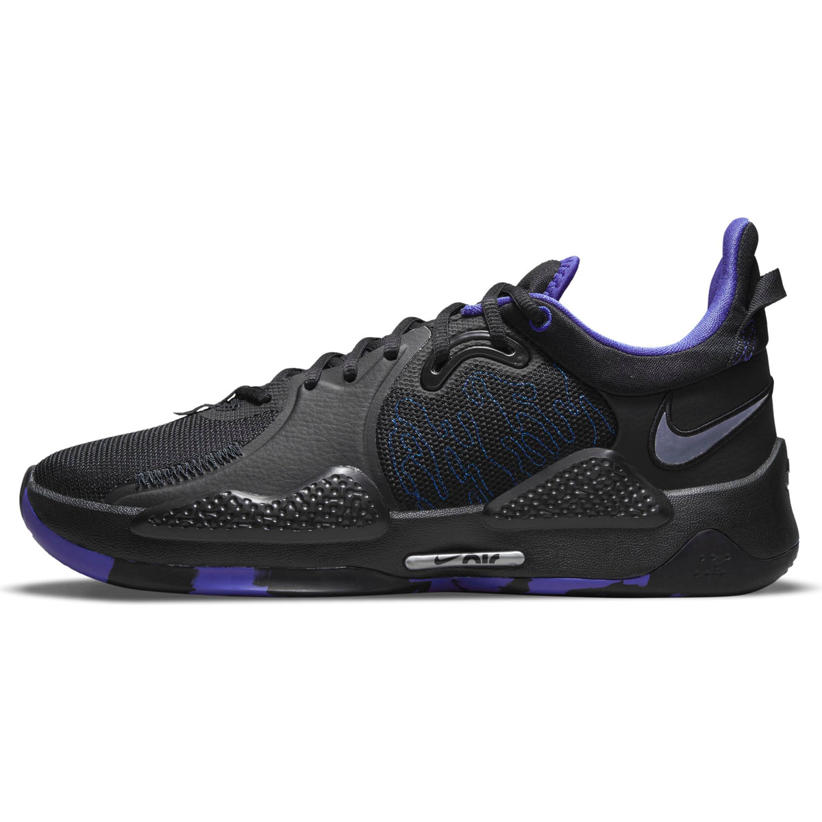 Nike Paul George PG 5 Basketball Shoe - Black/Metallic Silver/Lapis NK-CW3143-004