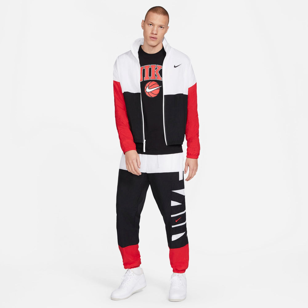 Nike Basketball Dri-fit Pants - White/Black/University Red NK-CW7351-100