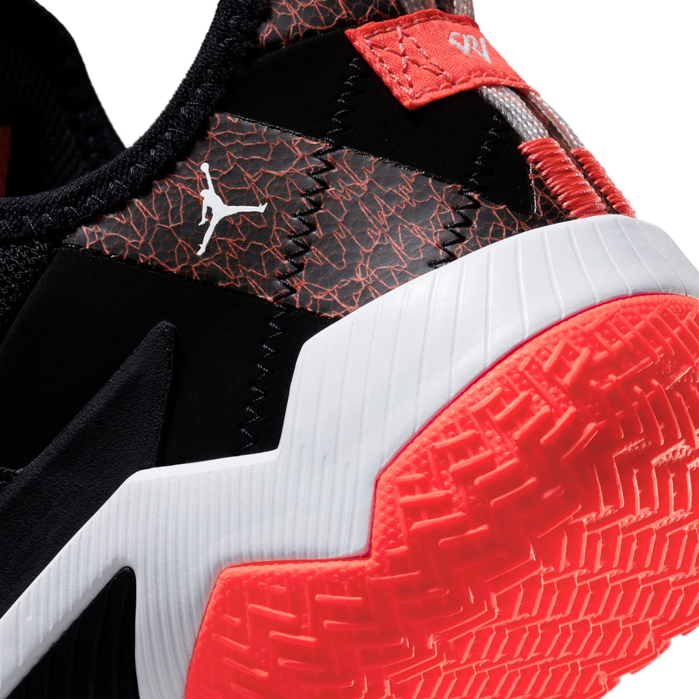 Nike Kids Jordan One Take II Basketball Boot/Shoe - Black/Bright Crimson/White NK-CZ0840-006