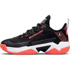Nike Kids Jordan One Take II Basketball Boot/Shoe - Black/Bright Crimson/White NK-CZ0840-006