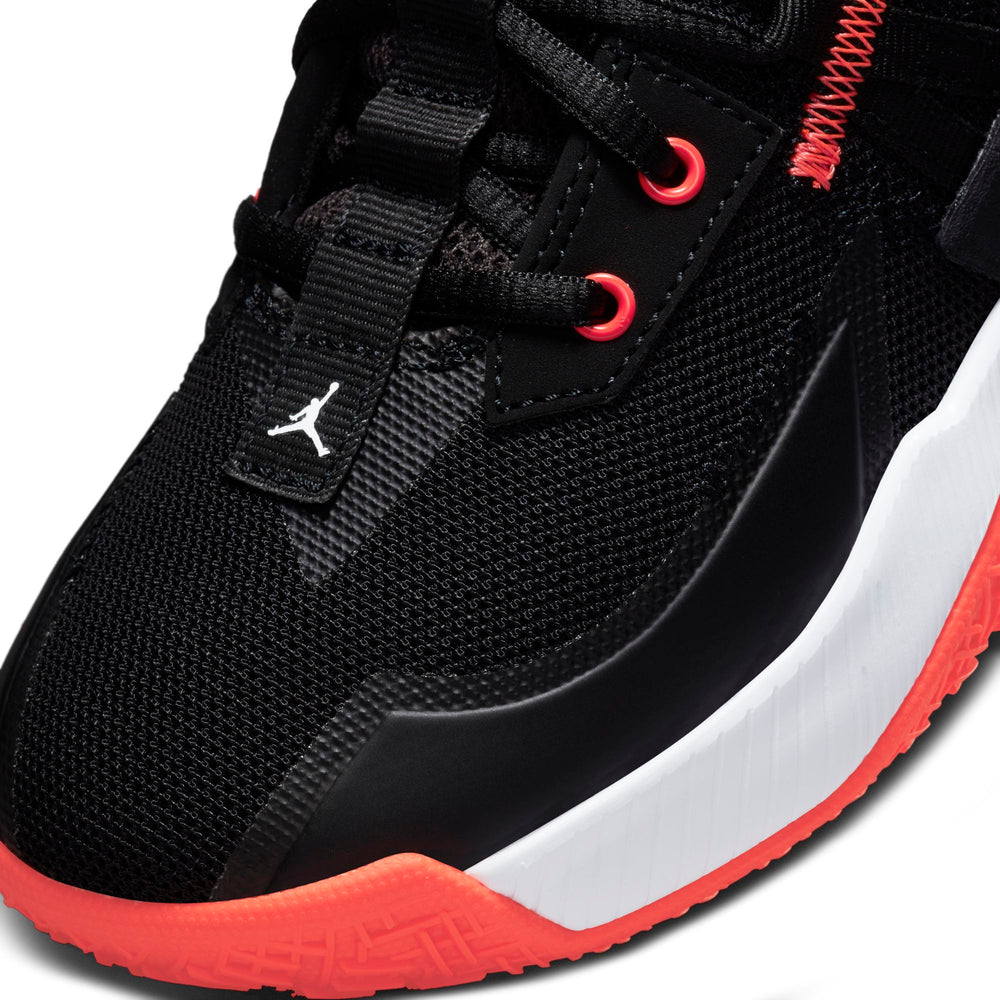 Nike Kids Jordan One Take II Basketball Boot/Shoe - Black/Bright Crimson/White NK-CZ0840-006