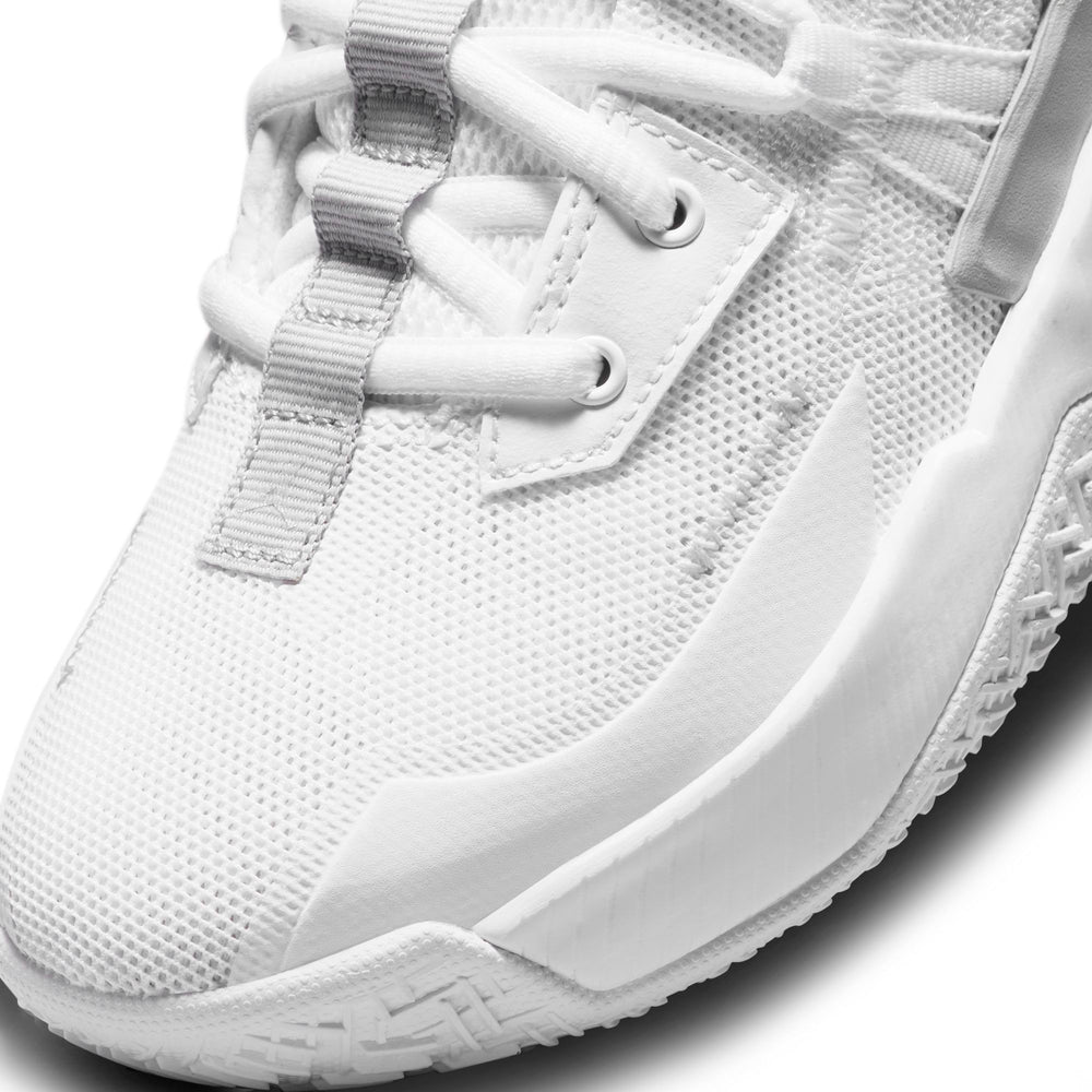 Nike Kids Jordan One Take II Basketball Boot/Shoe - White/Wolf Grey/Metallic Silver NK-CZ0840-102