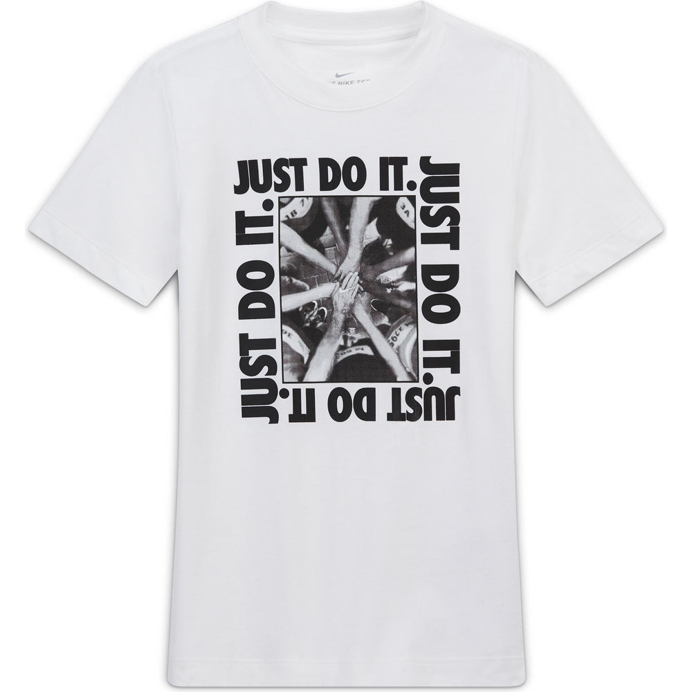 Nike Kids Sportswear JDI Hands In Tee - White - NK-CZ1818-100