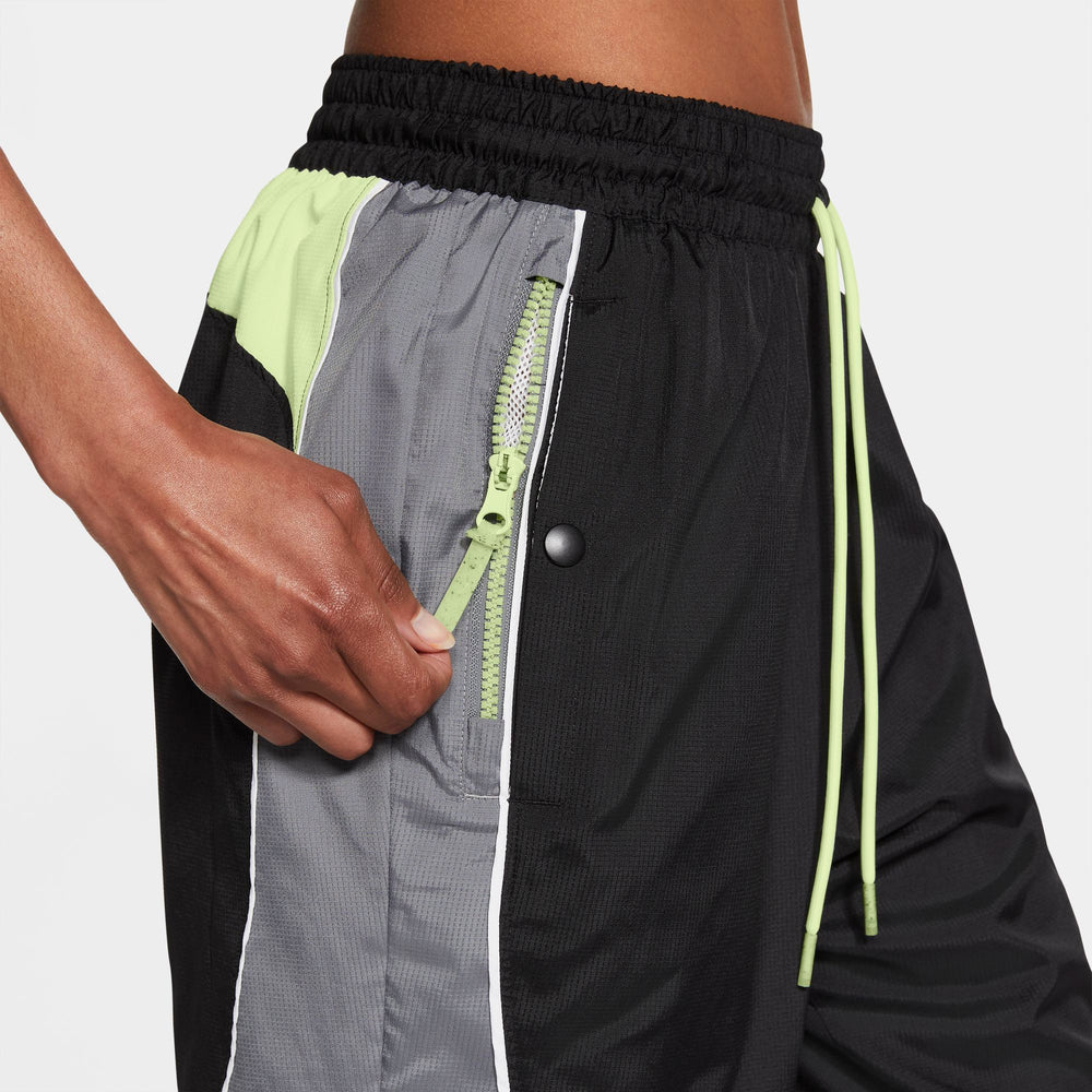 Nike Womens Basketball Swoosh Fly Pants - Smoke Grey/Black/Barely Volt NK-CZ3953-084