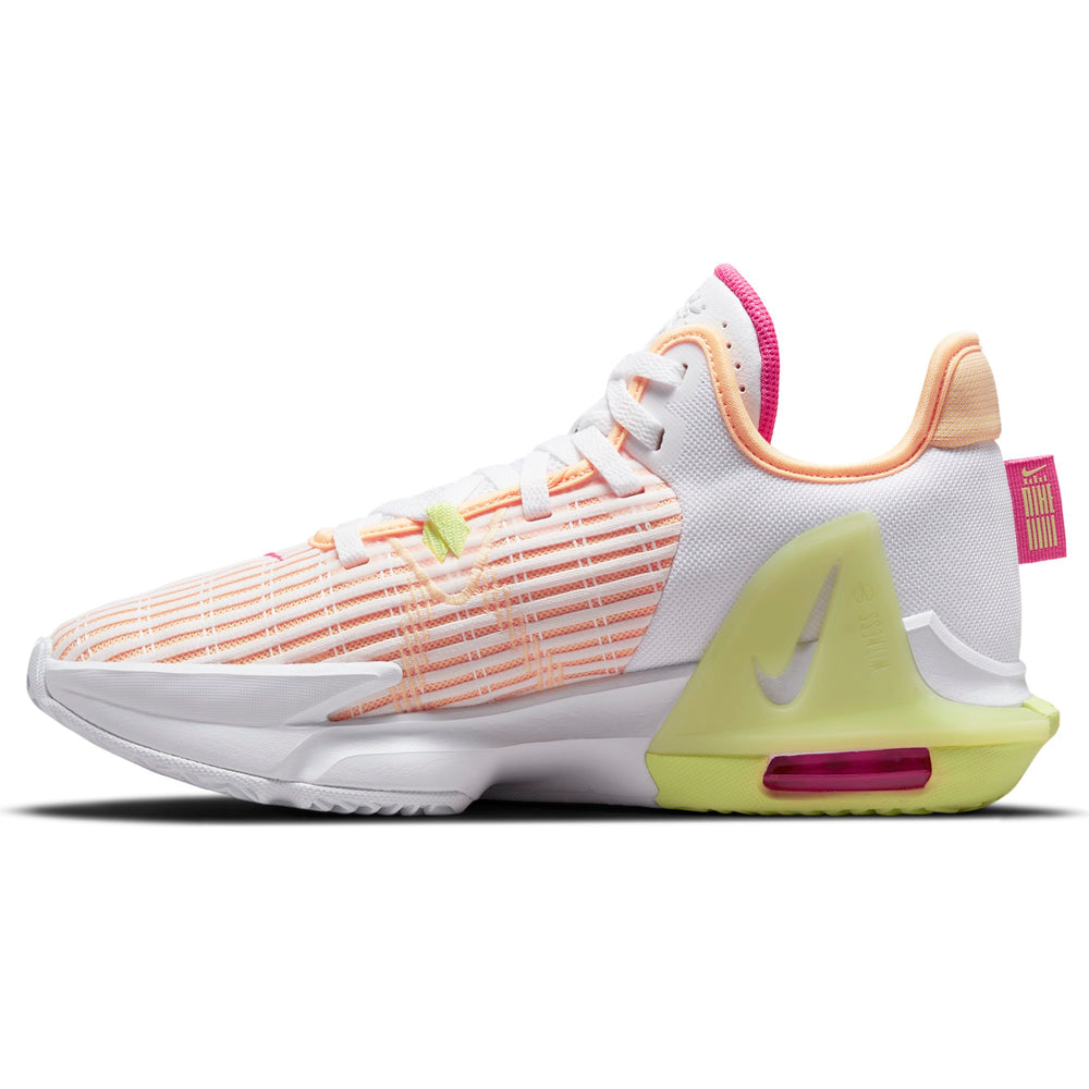 Nike Lebron Witness 6 Basketball Boot/Shoe - White/Light Lemon Twist/Melon Tint NK-CZ4052-101