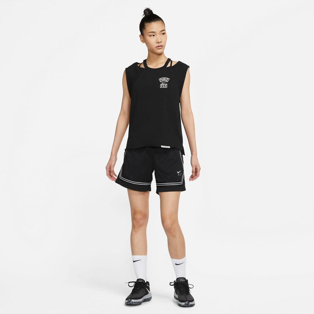 Nike Womens Basketball Standard Issue "Queen Of Courts" Top - Black NK-CZ7221-010