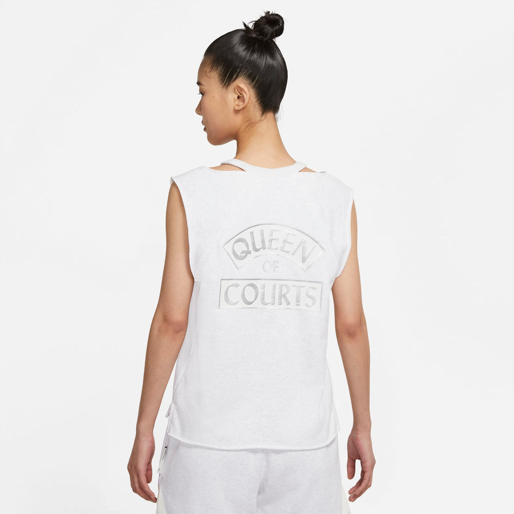 Nike Womens Basketball Standard Issue "Queen Of Courts" Top - Birch Heather NK-CZ7221-051