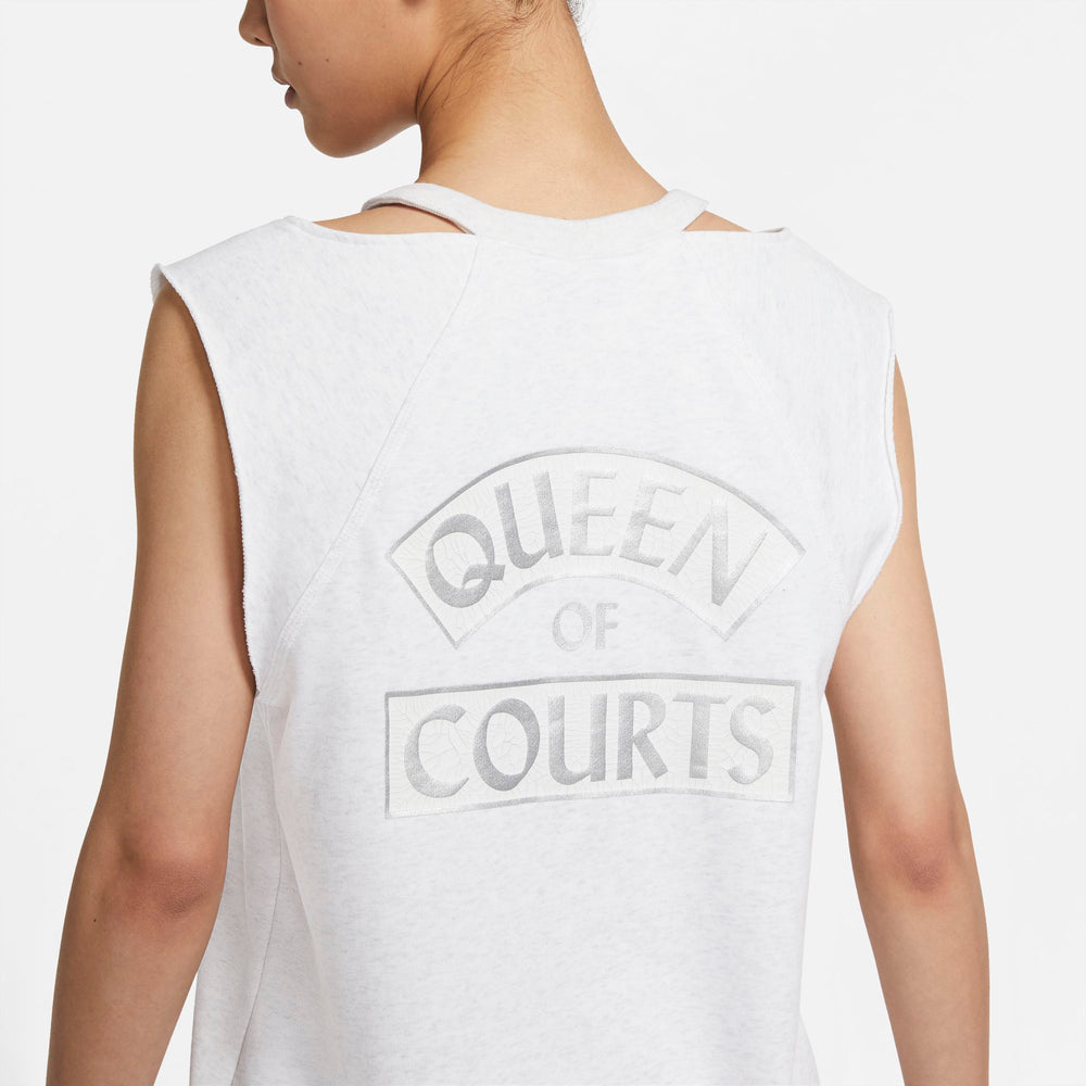 Nike Womens Basketball Standard Issue "Queen Of Courts" Top - Birch Heather NK-CZ7221-051