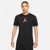 Nike Jordan Dri-Fit Air Graphic Tee - Black/Crimson Bliss/Turf Orange