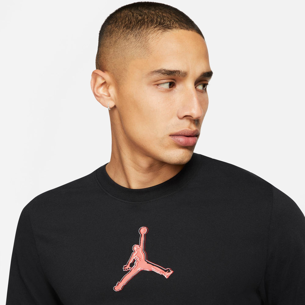 Nike Jordan Dri-Fit Air Graphic Tee - Black/Crimson Bliss/Turf Orange NK-CZ8087-010