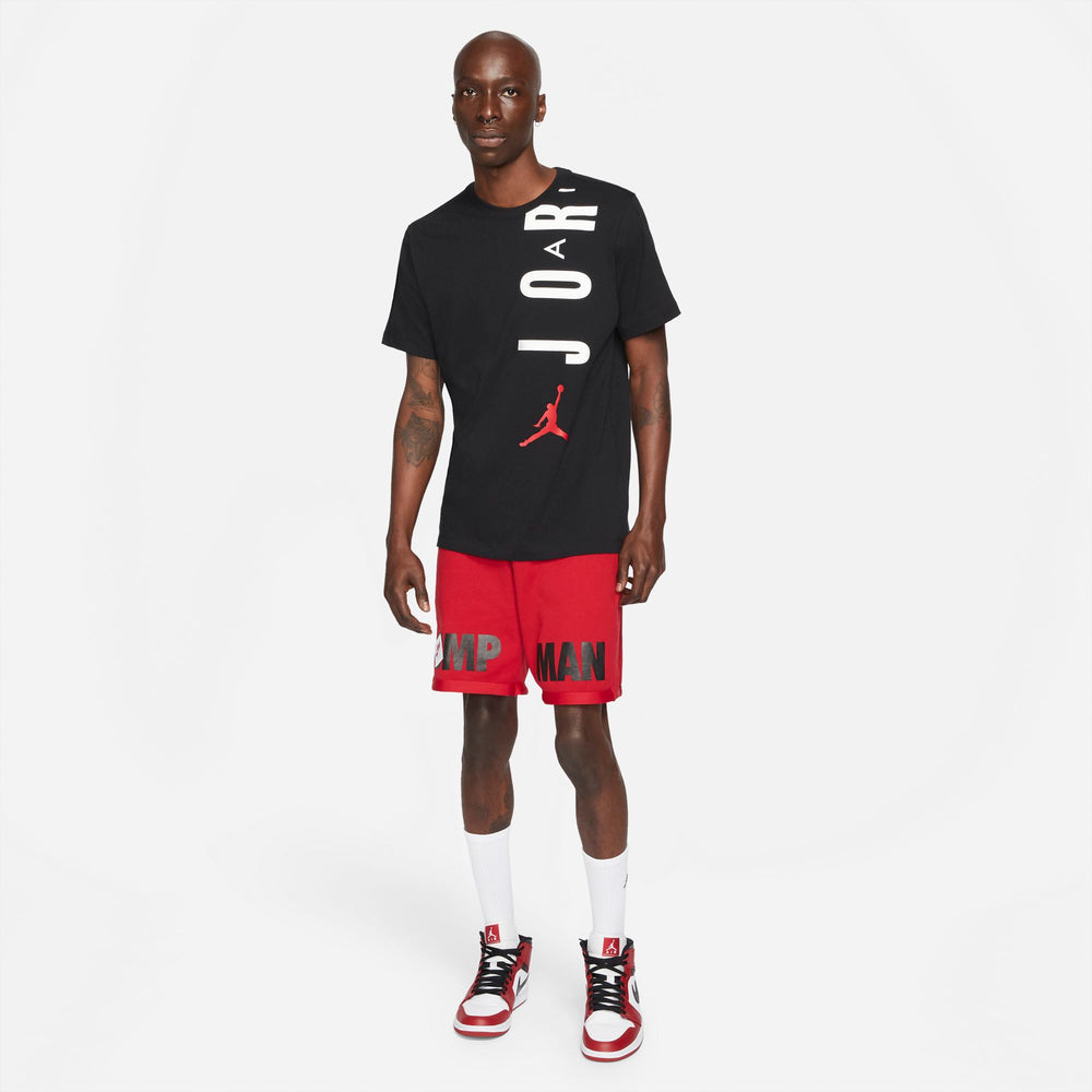 Nike Jordan Extended ""Air"" Graphic Tee - Black/White/Gym Red NK-CZ8402-010