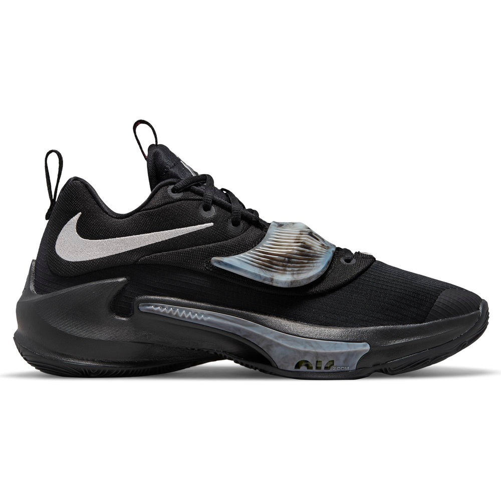 Nike Giannis Zoom Freak 3 Basketball Shoe - Black/Metallic Silver/Wolf Grey NK-DA0694-002