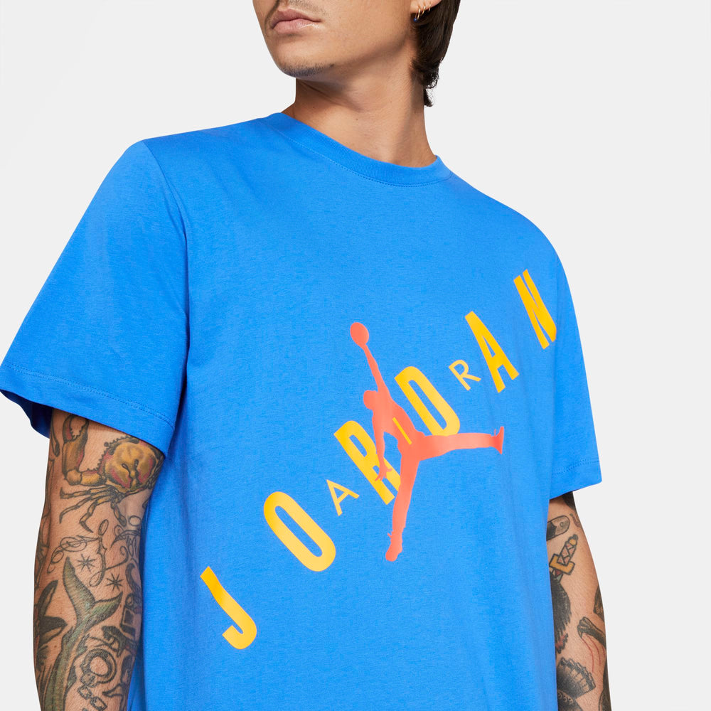 Nike Jordan HBR Short-Sleeved Tee - Signal Blue/University Gold/Turf Orange NK-DA1894-403