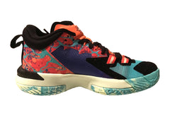 Nike Kids Jordan Zion 1 Basketball Boot/Shoe - Cone/Black/Hyper Jade/Persian Violet