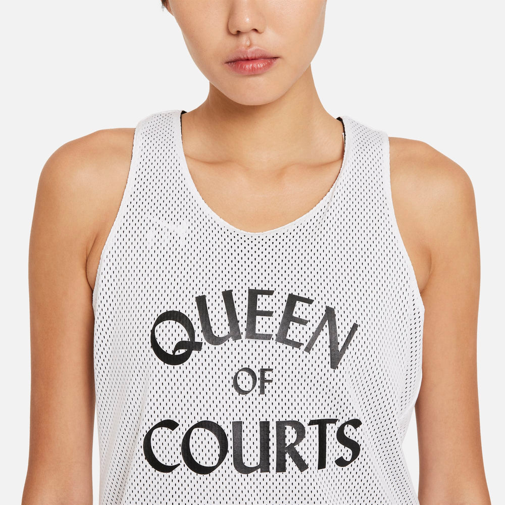 Nike Womens Basketball Swoosh Fly Reversible Jersey - White/Black NK-DA5401-100