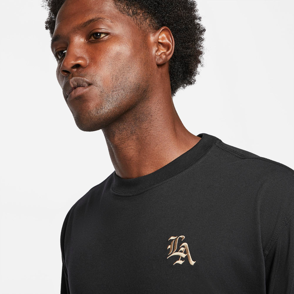 Nike Lebron Basketball Long-Sleeved Loose Fit Embroidered Tee - Black NK-DB6186-010