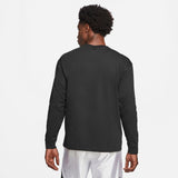 Nike Lebron Basketball Long-Sleeved Loose Fit Embroidered Tee - Black NK-DB6186-010