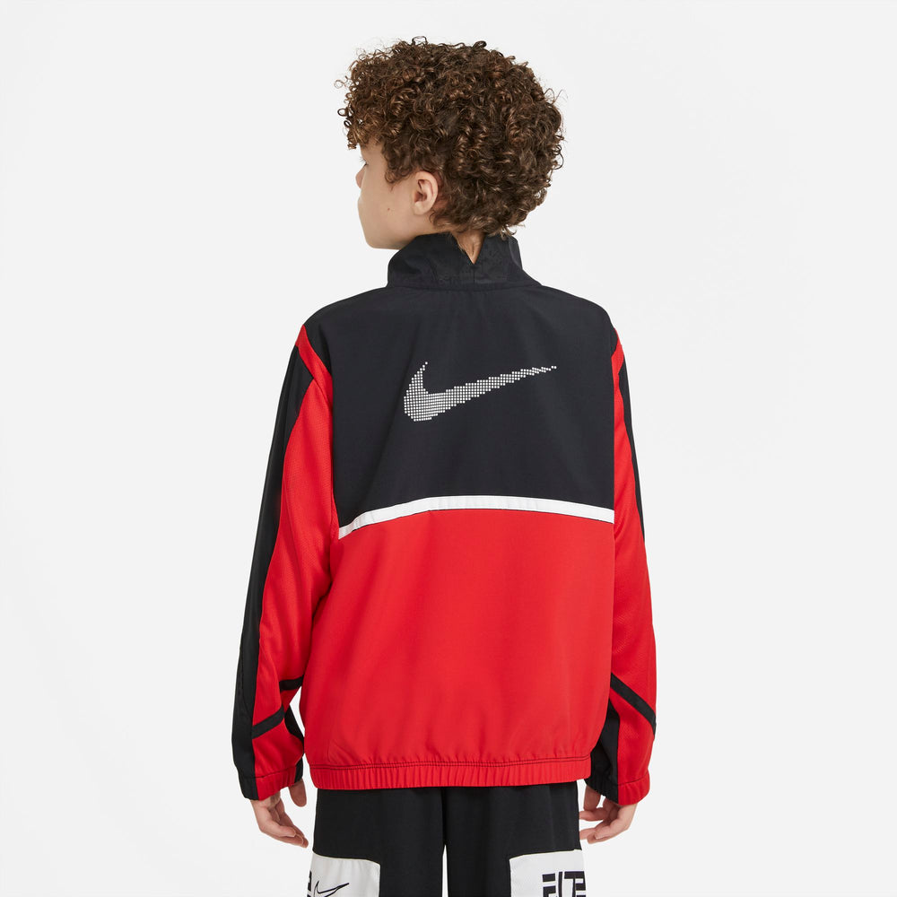 Nike Kids Basketball Crossover Jacket - Black/University Red/White NK-DB6619-010