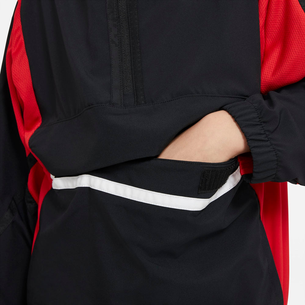 Nike Kids Basketball Crossover Jacket - Black/University Red/White NK-DB6619-010