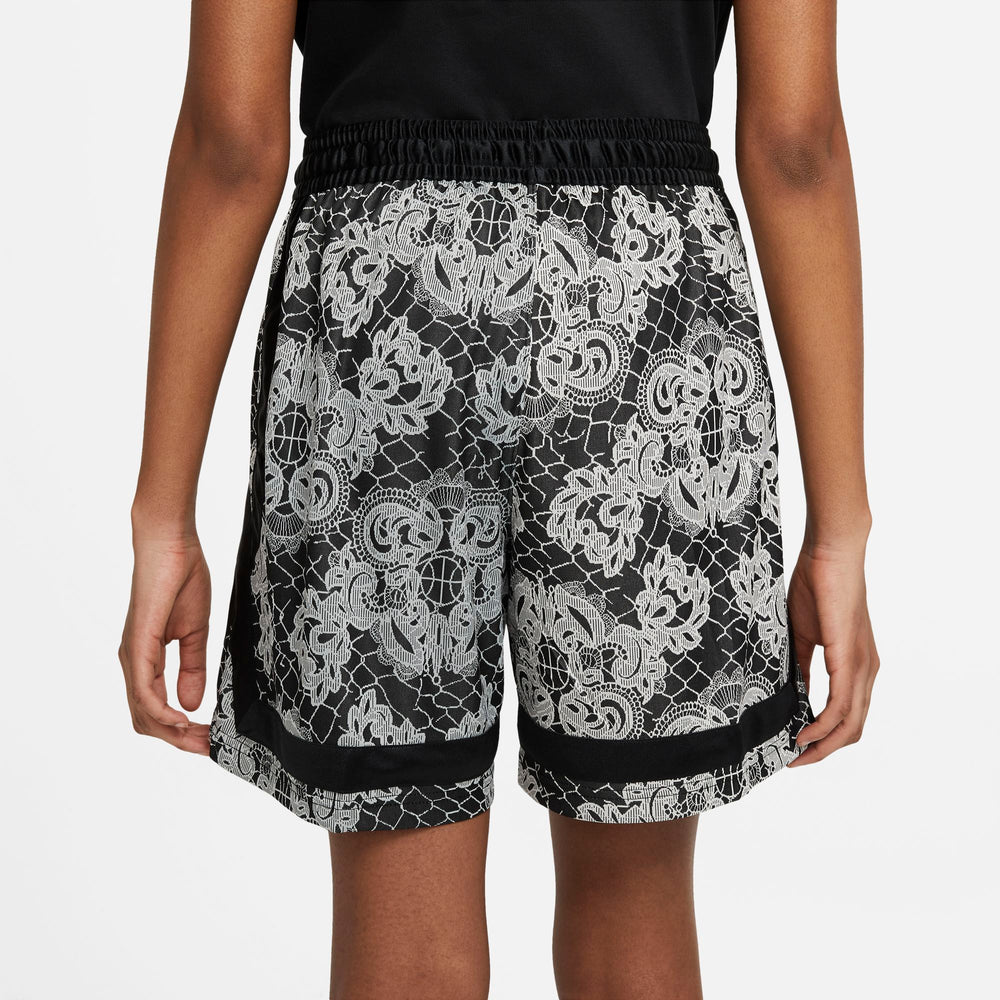 Nike Womens Basketball Fly Crossover Printed Shorts - Black/Light Bone NK-DC0869-010