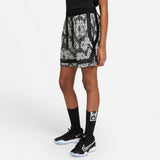 Nike Womens Basketball Fly Crossover Printed Shorts - Black/Light Bone NK-DC0869-010