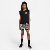 Nike Womens Basketball Fly Crossover Printed Shorts - Black/Light Bone NK-DC0869-010