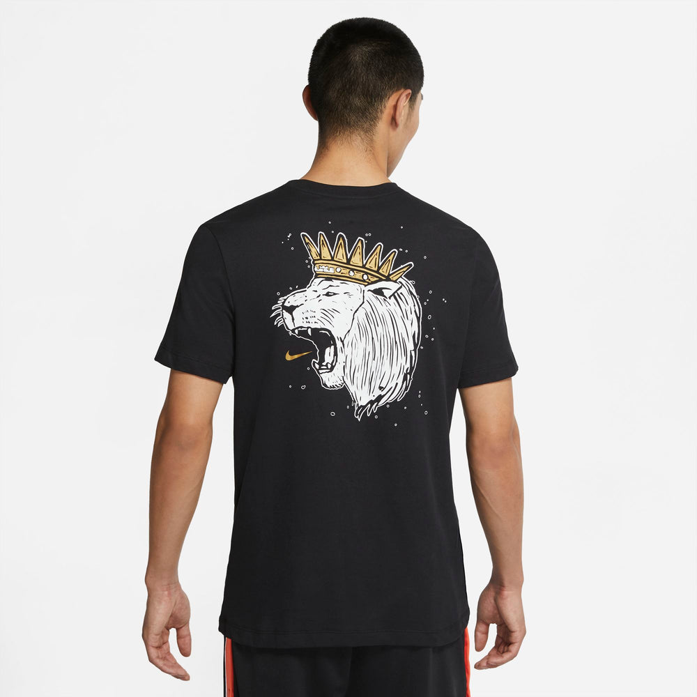 Nike Lebron Basketball Dri-Fit Logo Tee - Black/Gold Dart NK-DD0783-011