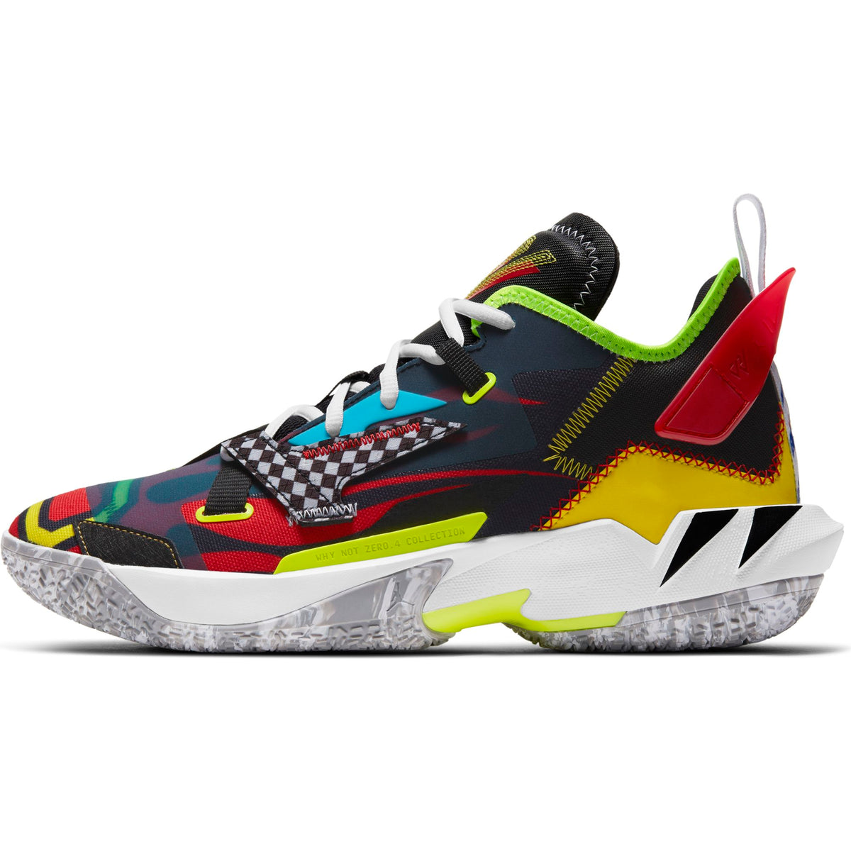 Nike Jordan Basketball Why Not Zer0.4 - Black/University Red/Volt/Opti Yellow NK-DD4889-006