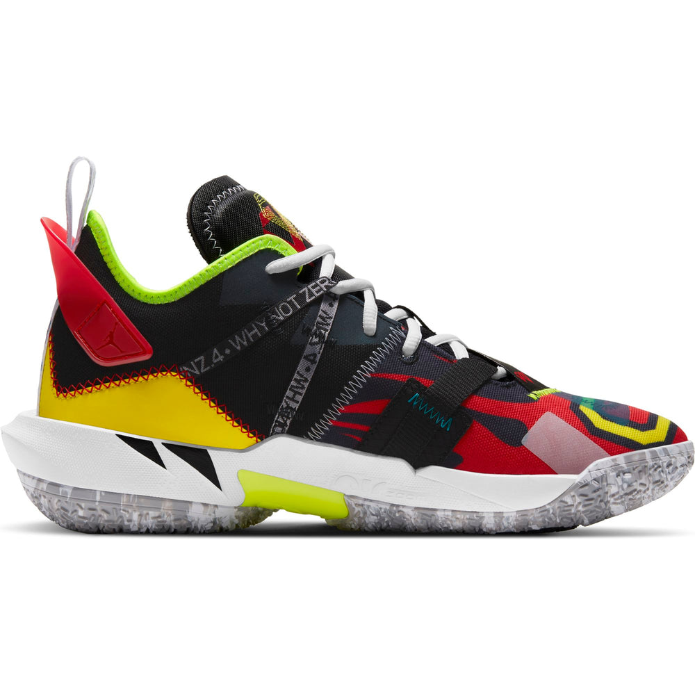 Nike Jordan Basketball Why Not Zer0.4 - Black/University Red/Volt/Opti Yellow NK-DD4889-006