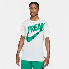 Nike Giannis Dri-fit "Freak" Basketball Tee - White/Roma Green NK-DJ1564-101