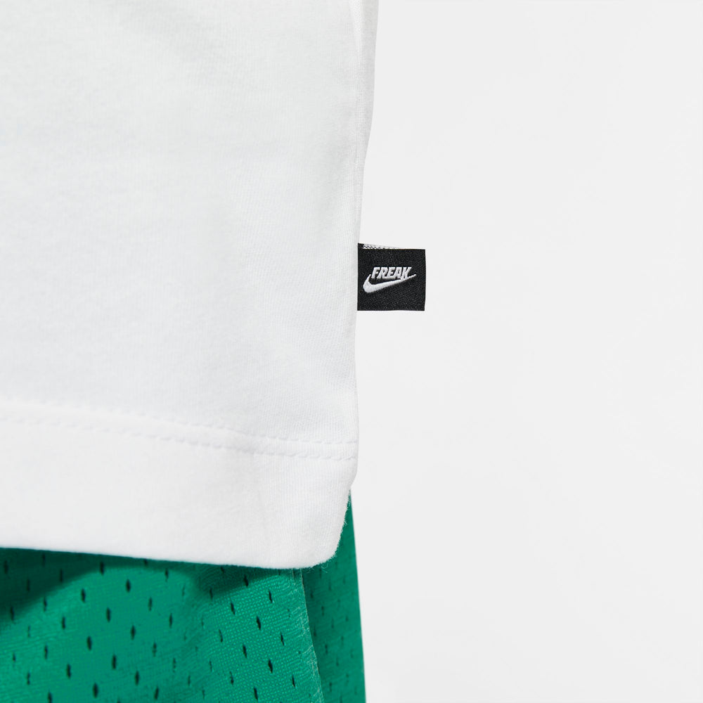 Nike Giannis Dri-fit "Freak" Basketball Tee - White/Roma Green NK-DJ1564-101