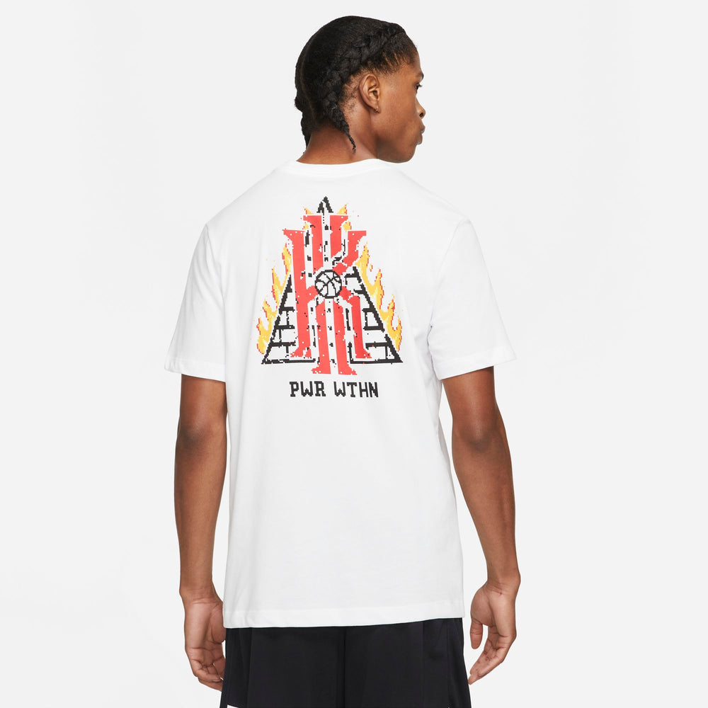 Nike Kyrie Dri-fit Logo Basketball Tee - White NK-DJ1566-100