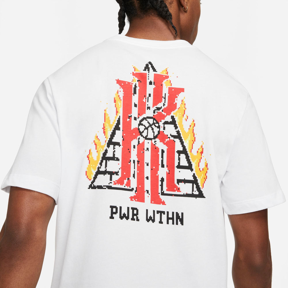 Nike Kyrie Dri-fit Logo Basketball Tee - White NK-DJ1566-100