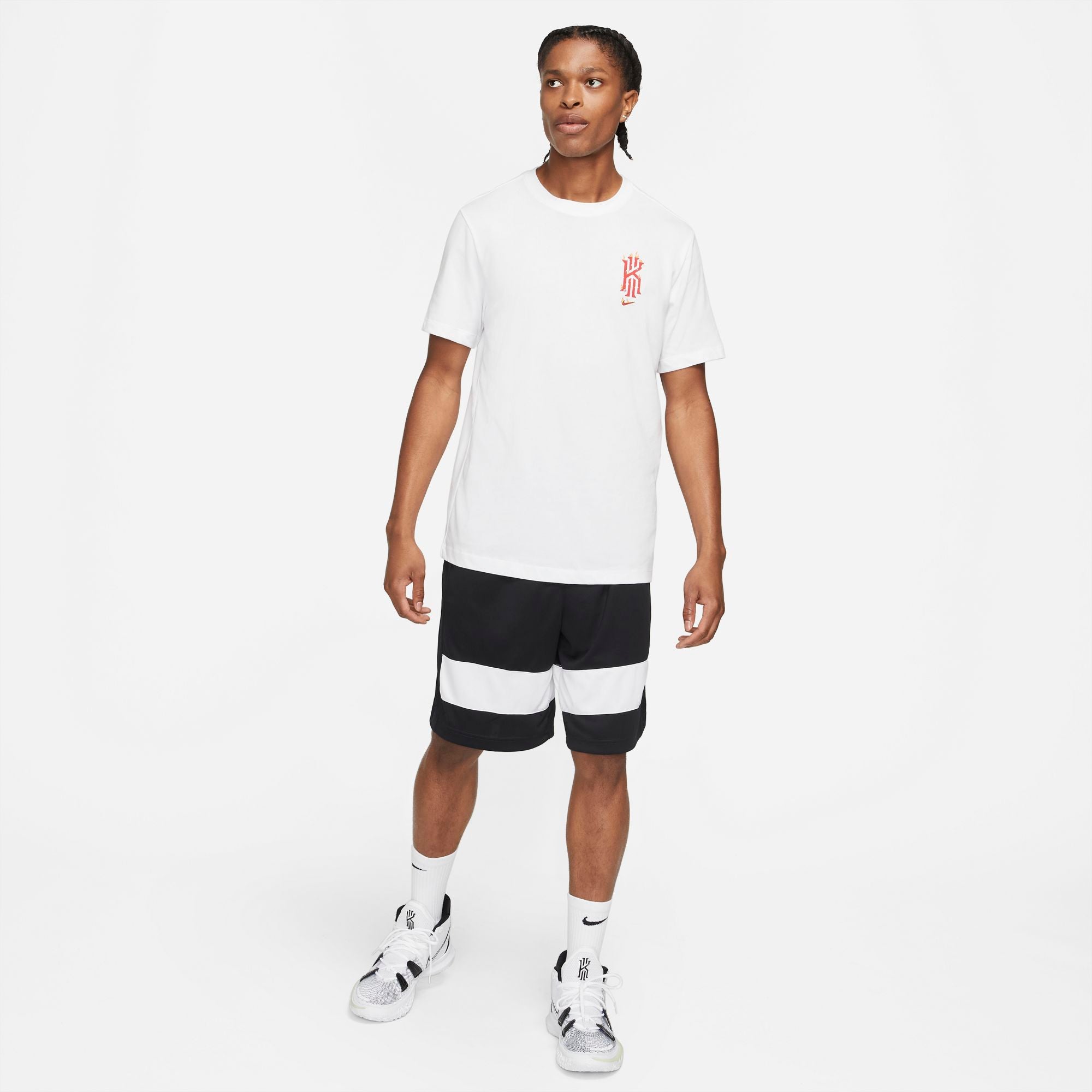 Nike Kyrie Dri-fit Logo Basketball Tee - White NK-DJ1566-100